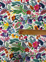 Multicolour Floral Upholstery Fabric by the Metre - Whotex Fabrics London