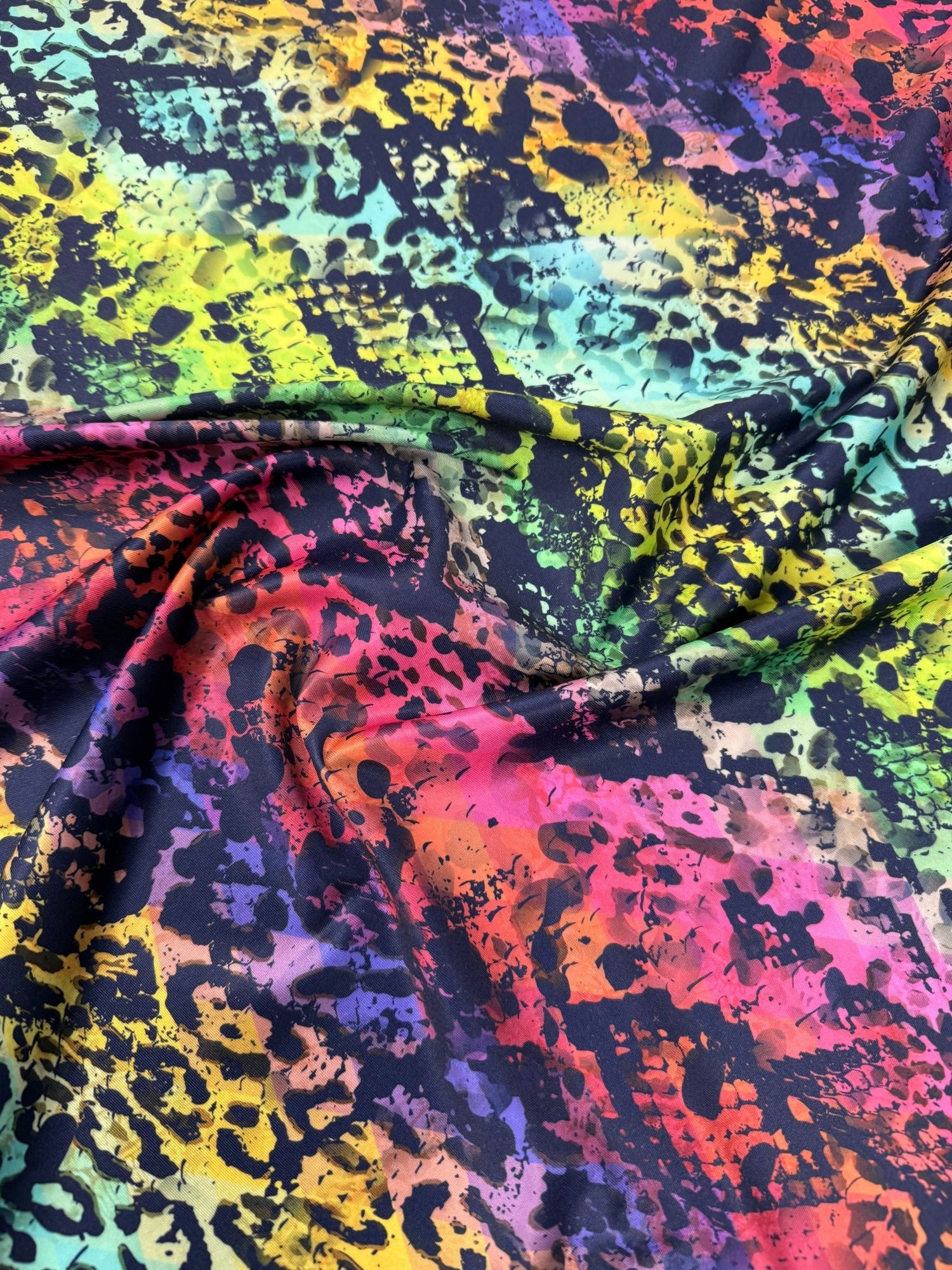 Multicolour Spandex Fabric by the Metre - Whotex Fabrics London