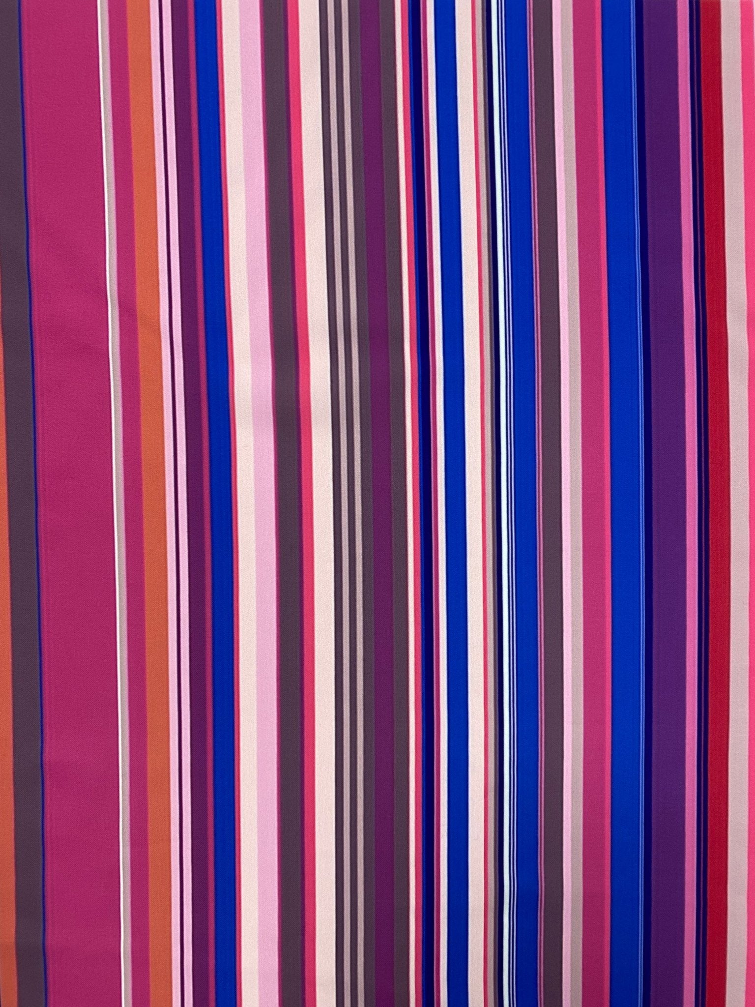 Multicolour Striped Shimmer Fabric by the Metre - Whotex Fabrics London