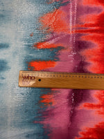 Multicolour Tie Dye Print Sequin Fabric by the Metre - Whotex Fabrics London