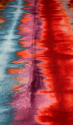 Multicolour Tie Dye Print Sequin Fabric by the Metre - Whotex Fabrics London