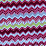 Multicolour Zigzag Pattern Sequin Fabric by the Metre - Whotex Fabrics London