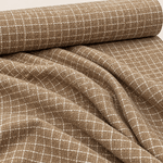 Mustard Wool Tweed Fabric – Glitter Checked Coat Fabric - Whotex Fabrics London