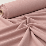 Muted Red Cotton Linen Fabric by the Metre - Whotex Fabrics London