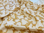 Navy Blue Fabric, Baroque Pattern High Quality Dresswear Fabric - Whotex Online Fabric Store