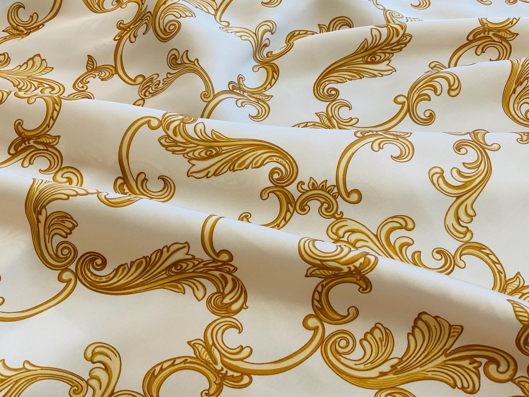 Navy Blue Fabric, Baroque Pattern High Quality Dresswear Fabric - Whotex Online Fabric Store