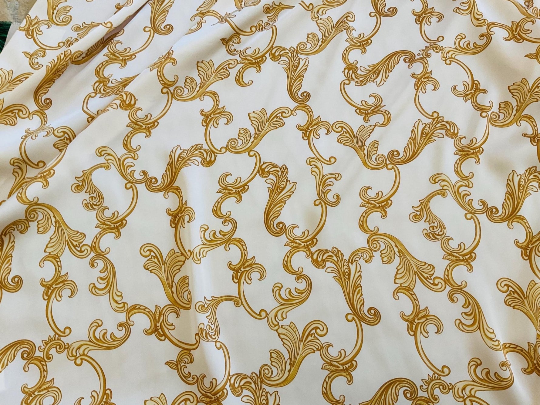 Navy Blue Fabric, Baroque Pattern High Quality Dresswear Fabric - Whotex Online Fabric Store