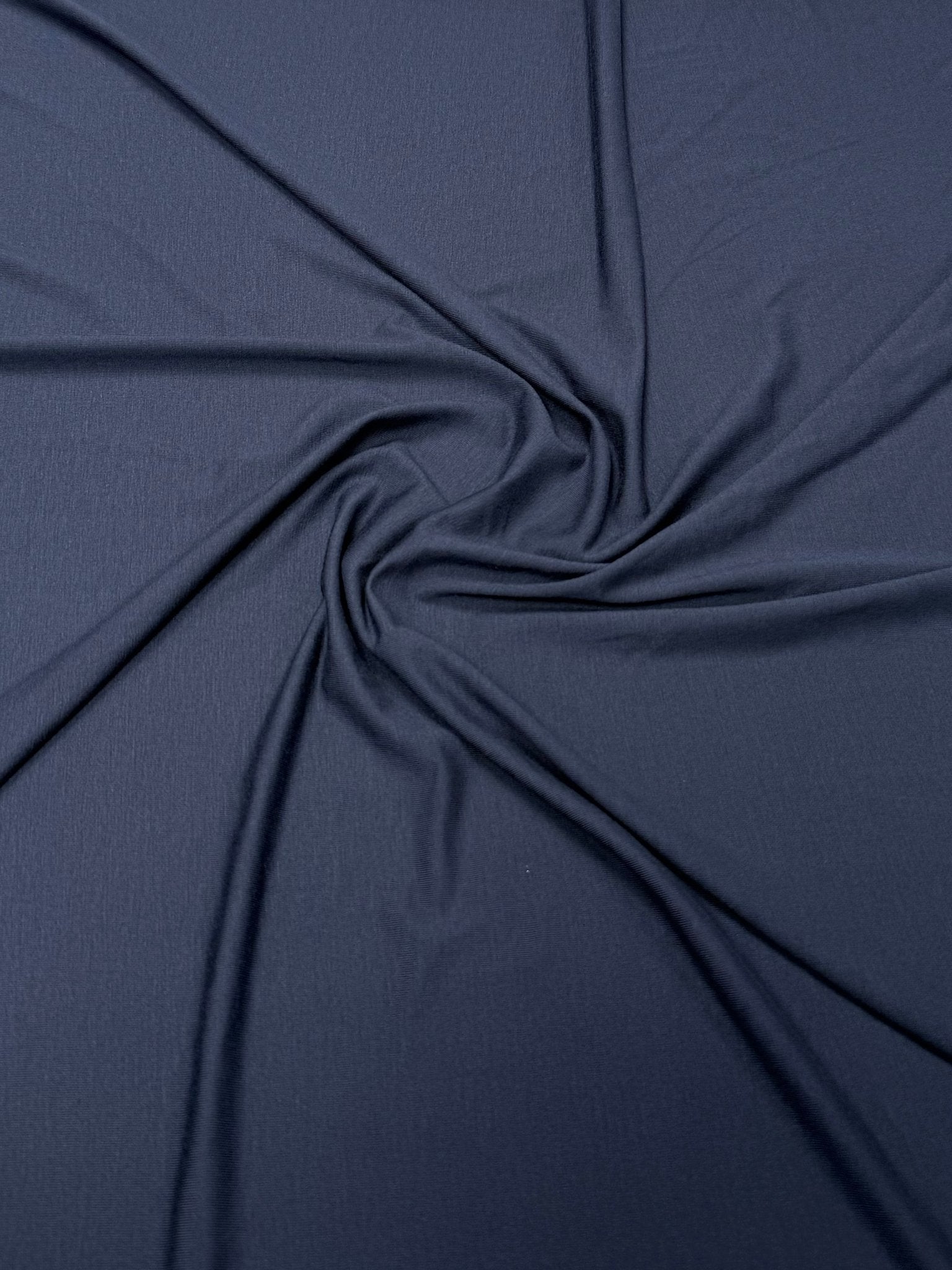 Navy Blue Modal Stretch Fabric by the Metre - Whotex Fabrics London