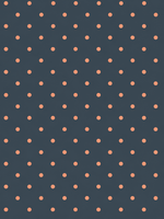 Navy Blue with Blush Pink Polka Dot Satin Fabric by the Metre - Whotex Fabrics London