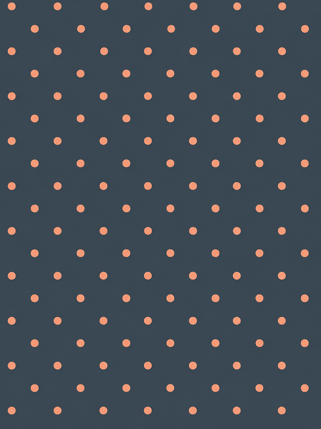 Navy Blue with Blush Pink Polka Dot Satin Fabric by the Metre - Whotex Fabrics London