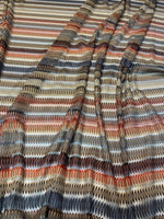 Neutral Chevron Mesh Fabric by the Metre - Whotex Fabrics London
