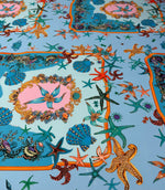 Ocean Print Spandex Fabric by the Metre - Whotex Fabrics London