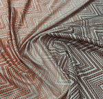 Ombre Chevron Metallic Lurex Fabric by the Metre - Whotex Fabrics London