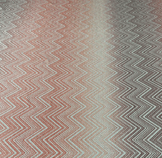 Ombre Chevron Metallic Lurex Fabric by the Metre - Whotex Fabrics London