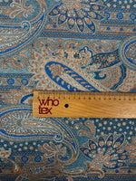 Paisley Lurex Fabric by the Metre - Whotex Fabrics London