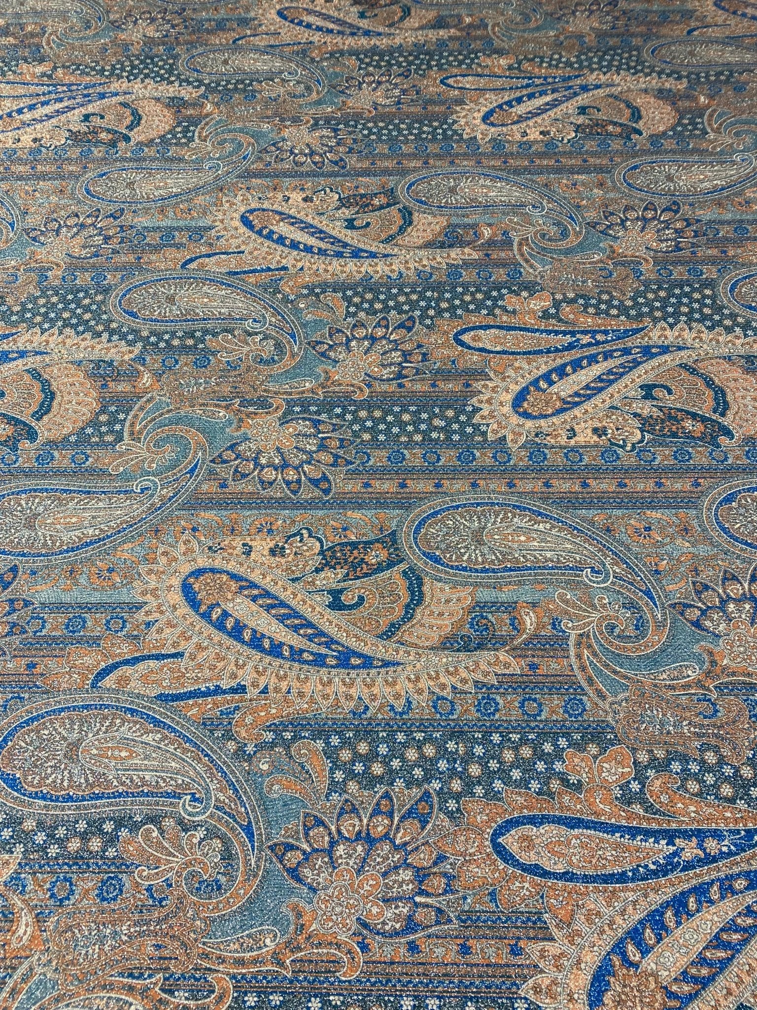 Paisley Lurex Fabric by the Metre - Whotex Fabrics London