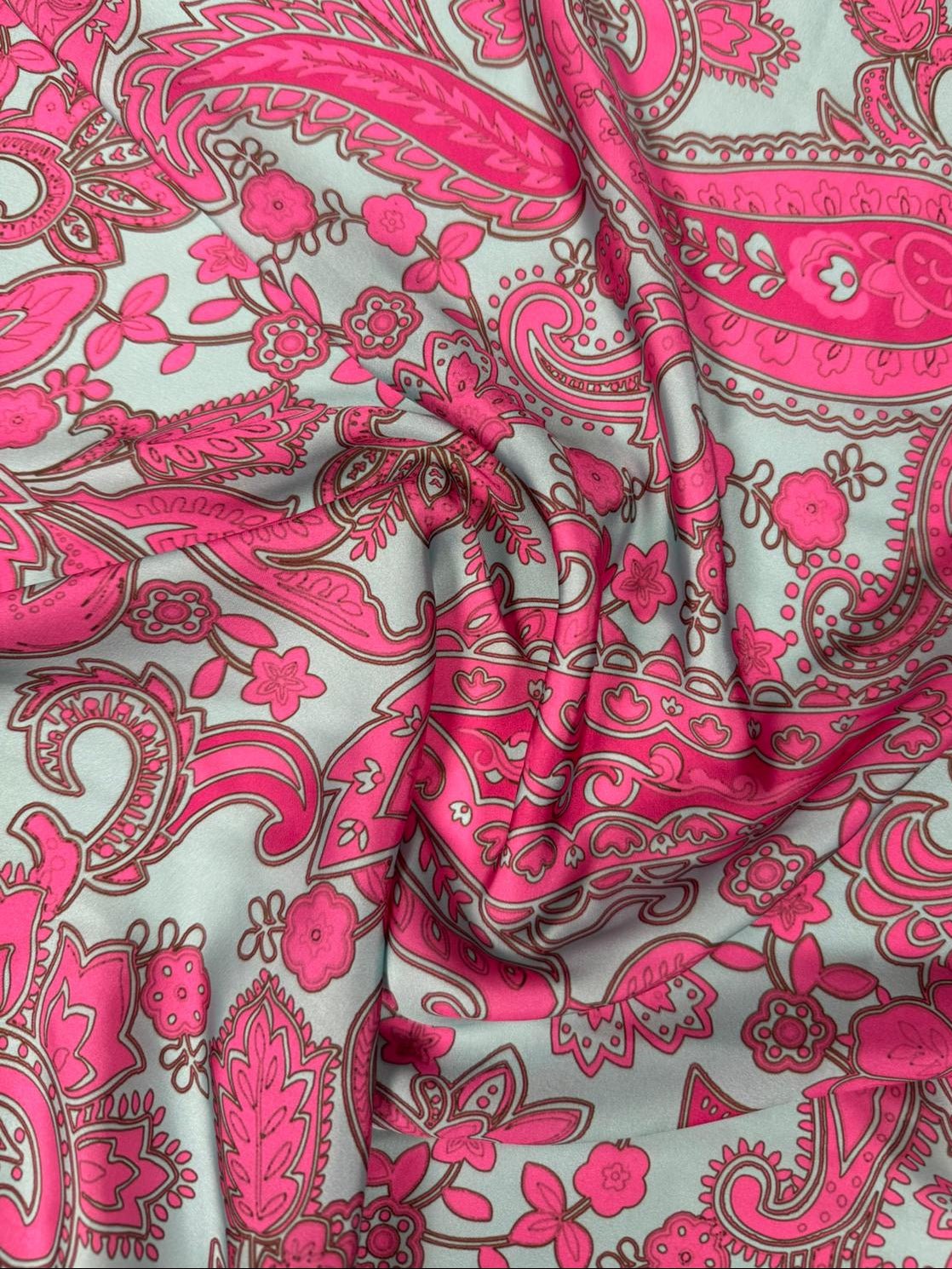 Paisley Pattern Fabric – Custom Printed Fabric, Choose Material by Metre - Whotex Fabrics London