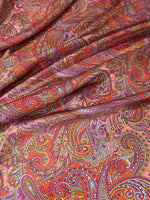 Paisley Pattern Fabric, Pink and Red Fabric By The Yard - Whotex Online Fabric Store