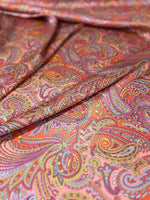 Paisley Pattern Fabric, Pink and Red Fabric By The Yard - Whotex Online Fabric Store