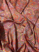Paisley Pattern Fabric, Pink and Red Fabric By The Yard - Whotex Online Fabric Store