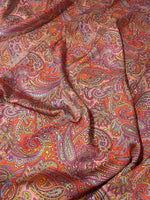 Paisley Pattern Fabric, Pink and Red Fabric By The Yard - Whotex Online Fabric Store