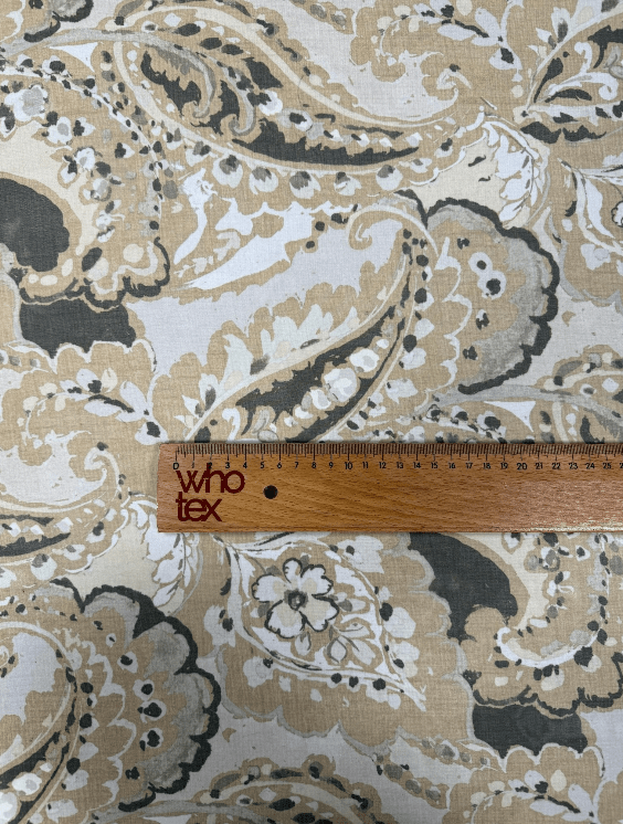 Paisley Print Chiffon Fabric by the Metre - Whotex Fabrics London