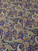 Paisley Print Moss Crepe Fabric by the Metre - Whotex Fabrics London