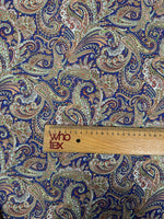 Paisley Print Moss Crepe Fabric by the Metre - Whotex Fabrics London
