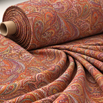 Paisley Print Stretch Lycra Stretch Fabric by the Metre - Whotex Fabrics London