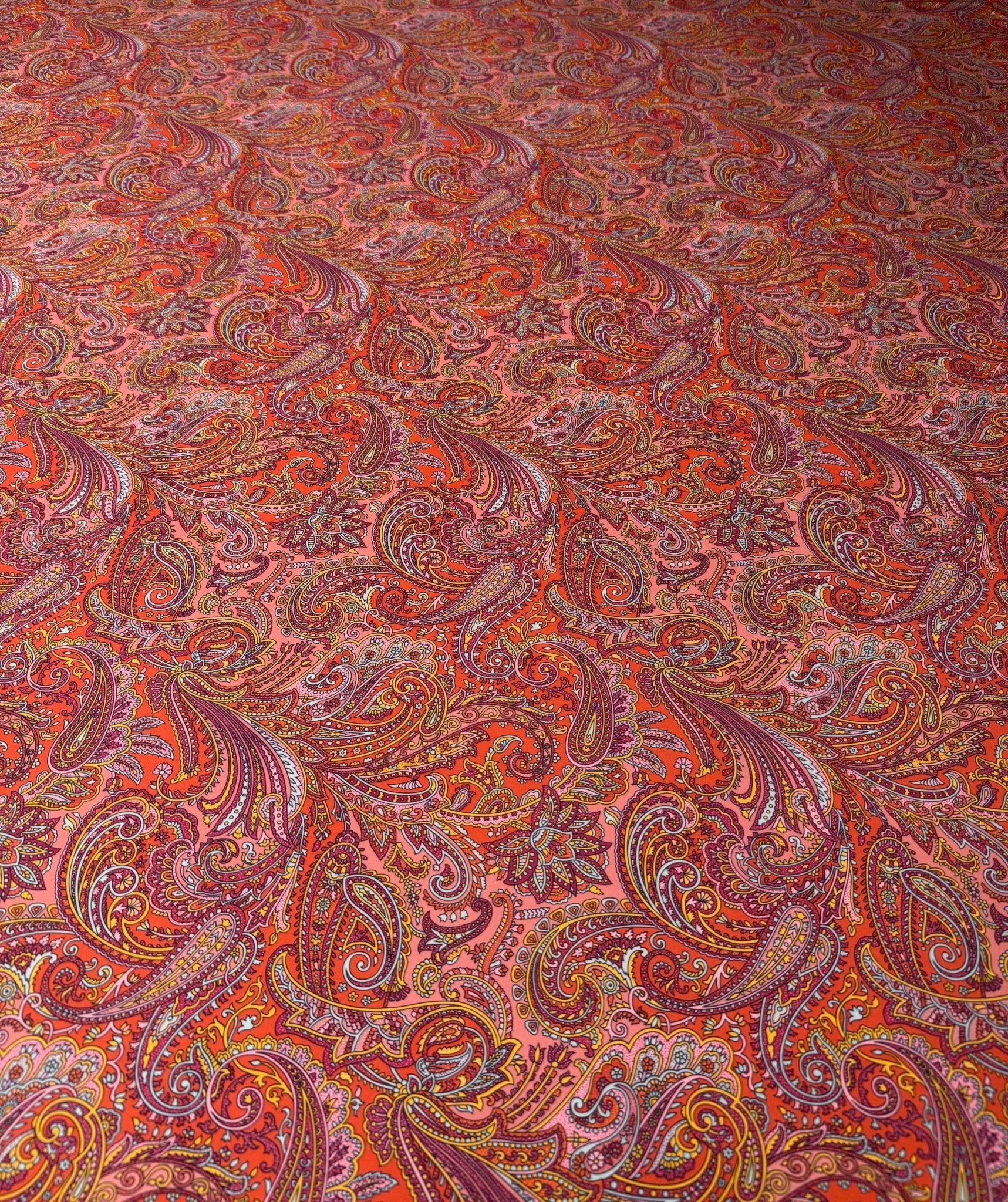 Paisley Print Stretch Spandex Fabric by the Metre - Whotex Fabrics London