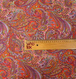 Paisley Print Stretch Spandex Fabric by the Metre - Whotex Fabrics London