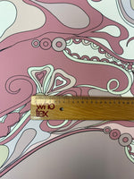 Pastel Abstract Crepe Fabric by the Metre - Whotex Fabrics London