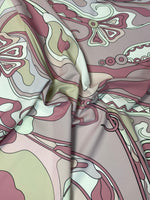 Pastel Abstract Crepe Fabric by the Metre - Whotex Fabrics London