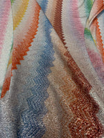 Pastel Chevron Fabric by the Metre - Whotex Fabrics London