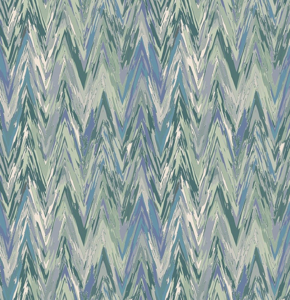 Pastel Chevron Lurex Fabric by the Metre - Whotex Fabrics London