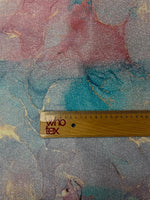 Pastel Marble Lurex Fabric by the Metre - Whotex Fabrics London