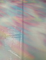 Pastel Rainbow Gradient Print sequin Fabric by the Metre - Whotex Fabrics London