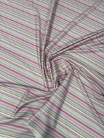 Pastel Stripe Pattern Fabric by the Metre - Whotex Fabrics London