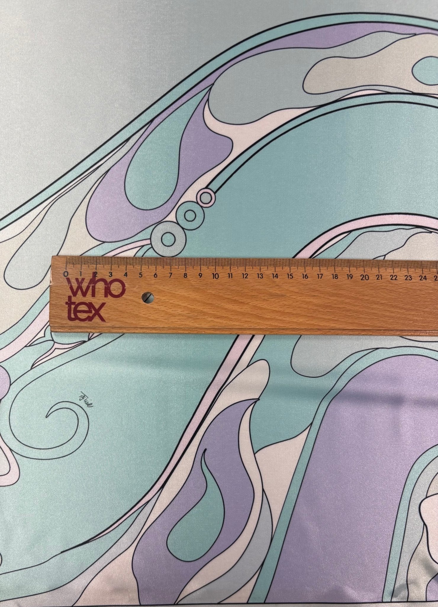 Pastel Swirl Lycra Satin Fabric by the Metre - Whotex Fabrics London