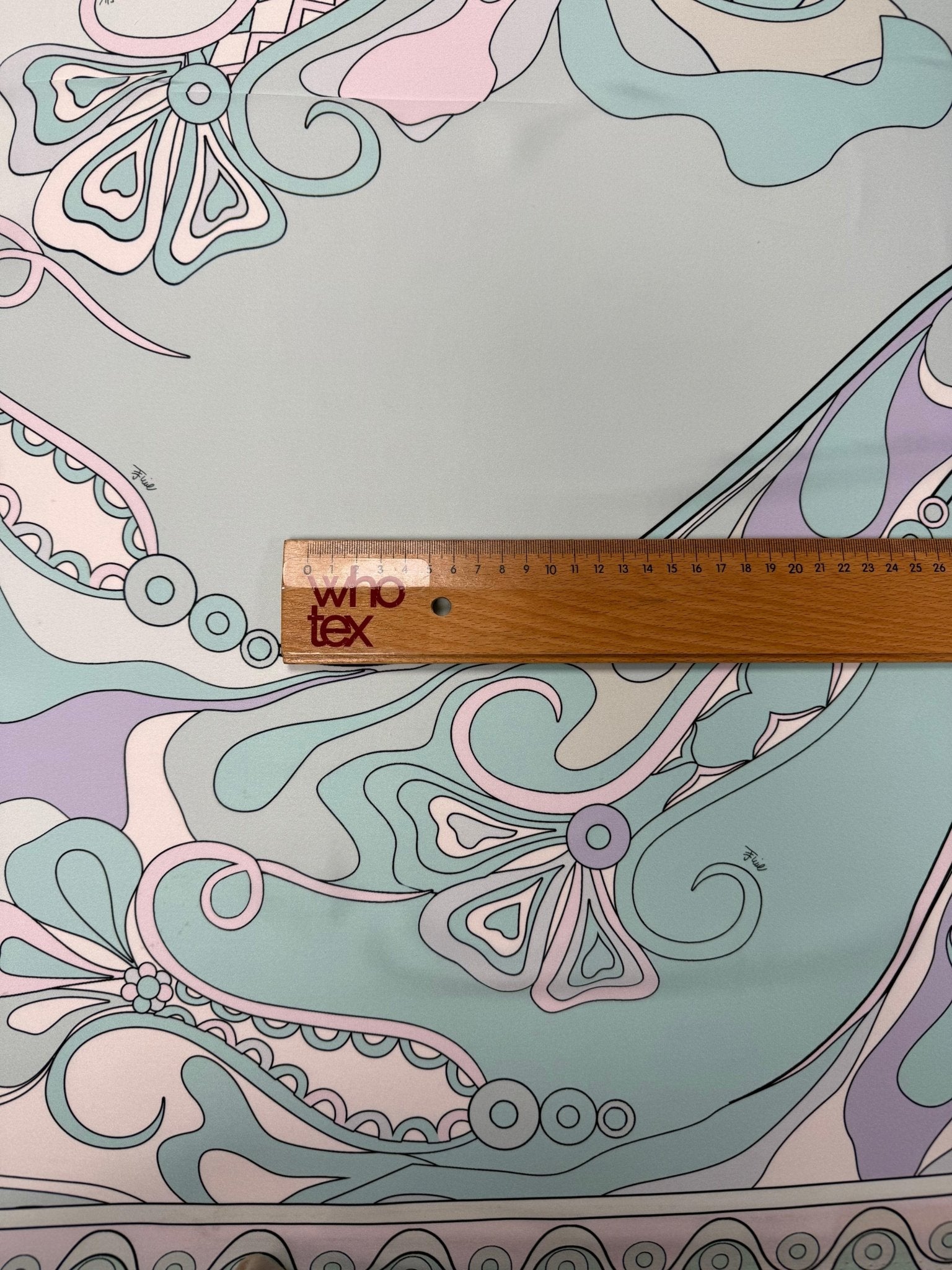 Pastel Swirl Print Satin Fabric by the Metre - Whotex Fabrics London