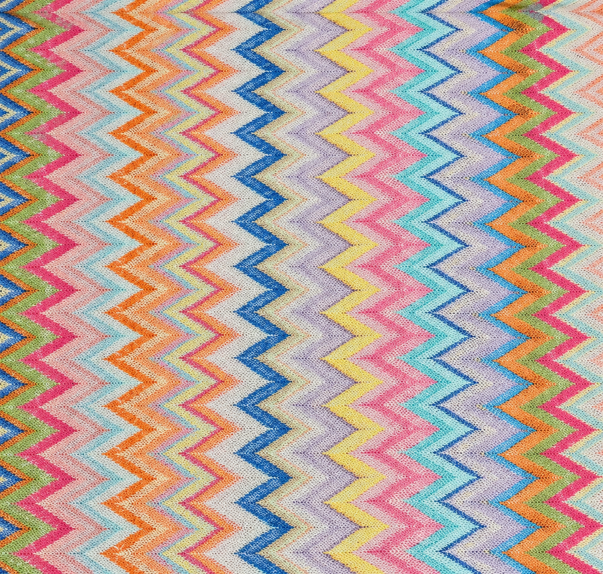 Pastel Zigzag Printed Table Runner - Whotex Fabrics London