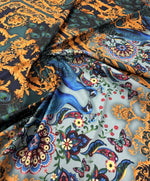 Peacock Baroque Upholstery Fabric by the Metre - Whotex Fabrics London
