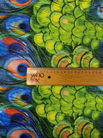 Peacock Feather Lurex Fabric by the Metre - Whotex Fabrics London