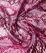 Pink and White Snake Skin Fabric by the Metre - Whotex Fabrics London