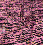 Pink Animal Print Sequin Fabric by the Metre - Whotex Fabrics London