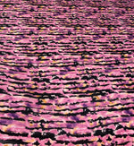 Pink Animal Print Sequin Fabric by the Metre - Whotex Fabrics London