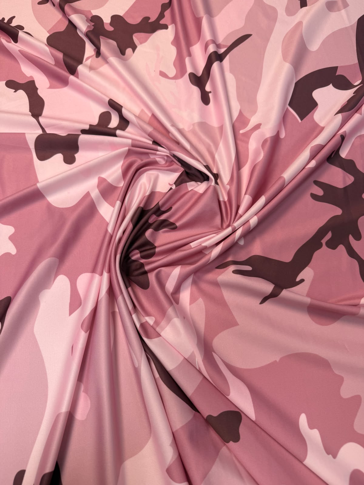 Pink Camouflage Spandex Fabric by the Metre - Whotex Fabrics London