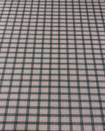 Pink Check Lurex Fabric by the Metre - Whotex Fabrics London