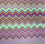 Pink Gold Zigzag Shimmer Sequin Fabric by the Metre - Whotex Fabrics London