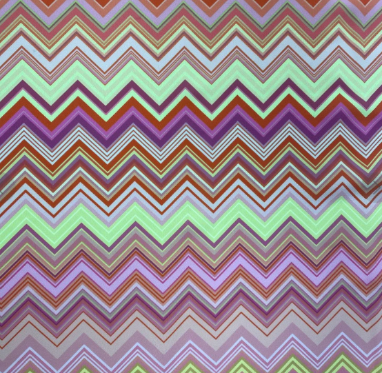 Pink Gold Zigzag Shimmer Sequin Fabric by the Metre - Whotex Fabrics London
